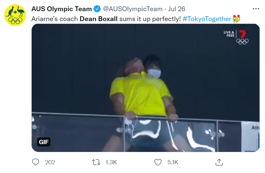 Dean Boxall celebrating australian triumph
