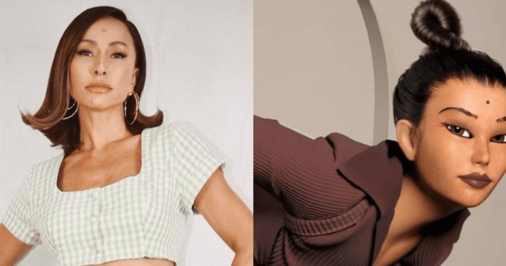 Sabrina e Satiko, o avatar da influenciadora
