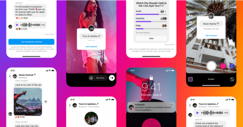 assinatura Instagram, canais de transmissão
