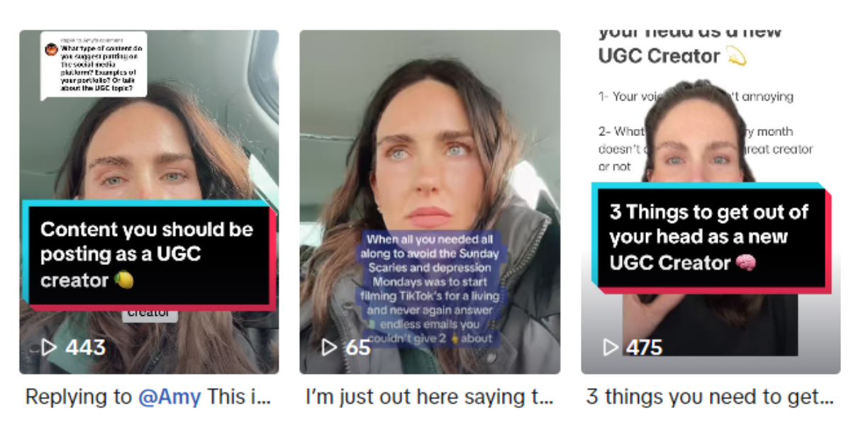 ugc creator tara